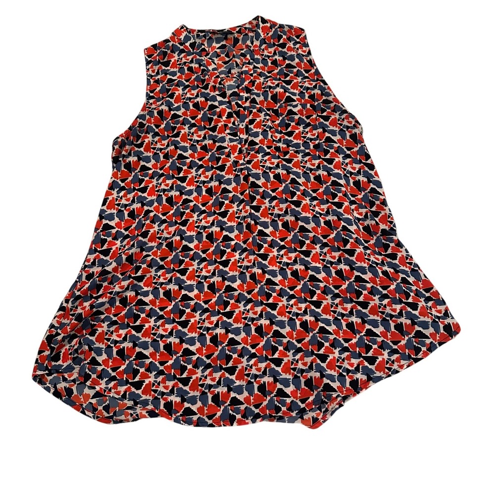 Papermoon Stitch Fix Womens XXL Sleeveless Abstract Geometric Blouse BE1111-GE